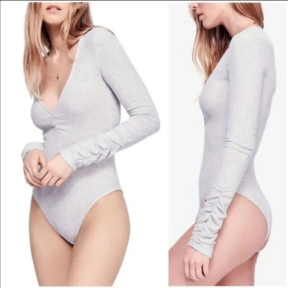 Free People Cozy Up With Me Bodysuit